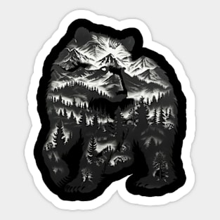 Grizzly Bear Play Sticker